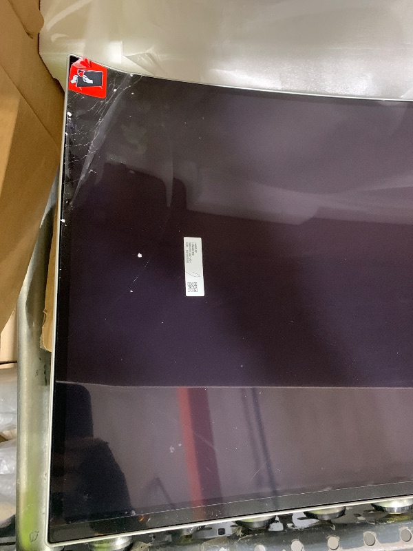 Photo 1 of FOR PARTS ONLY - Samsung 49" Odyssey G93SC Series Curved Gaming Monitor, QD-OLED, 240Hz, 0.03ms, DQHD, G-Sync Compatible, FreeSync Premium Pro, Adjustable Stand
