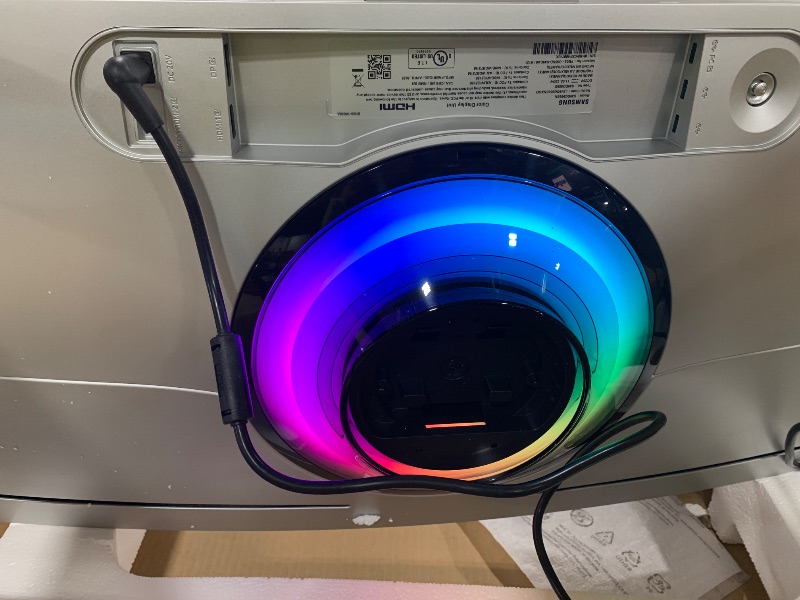 Photo 1 of Samsung 49-Inch Odyssey G9 (G95SD) Series QD-OLED G-Sync Compatible Curved Gaming Monitor, 240Hz, 0.03ms, Dual QHD, Glare Free, FreeSync Premium Pro, Ergonomic Stand,LS49DG956SNXGO,2024, 3 Yr Warranty