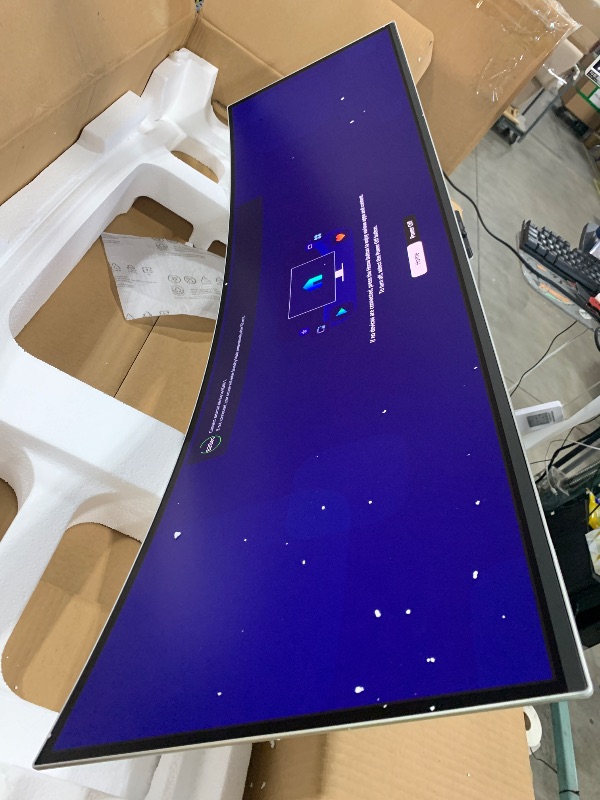 Photo 1 of Samsung 49-Inch Odyssey G9 (G95SD) Series QD-OLED G-Sync Compatible Curved Gaming Monitor, 240Hz, 0.03ms, Dual QHD, Glare Free, FreeSync Premium Pro, Ergonomic Stand,LS49DG956SNXGO,2024, 3 Yr Warranty