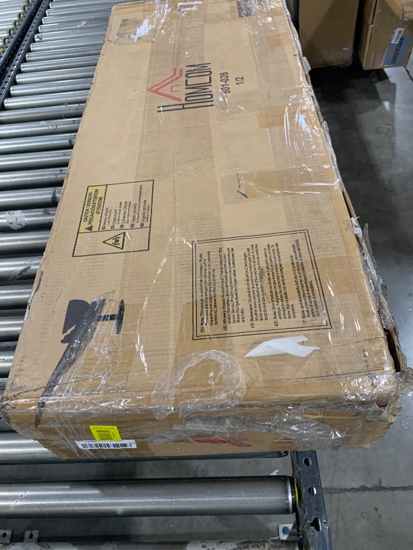 Photo 1 of BOX 1 OF 2 ONLY - HOMCOM 71" Freestanding Kitchen Buffet Hutch Cupboard with 6 Doors, 3 Adjustable Shelves, and 1 Drawer, White