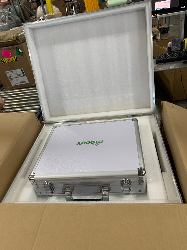 Photo 1 of 2026 MODOY Shockwave Therapy Machine for Joint/Muscle Pain Relief, FSA/HSA Eligible Shockwave Therapy, Non-Invasive Extracorporeal ESWT Shock Wave Therapy Device, Ideal for Home & Clinical Use(White)