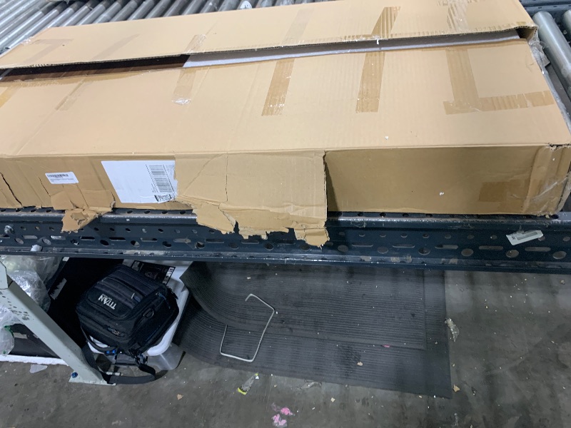 Photo 1 of SRIAA Walnut Computer Desk – 47” Modern Wooden Workstation with Built-in Shelves & Front Drawer – Heavy-Duty 45kg Solid Build for Home Office & Study