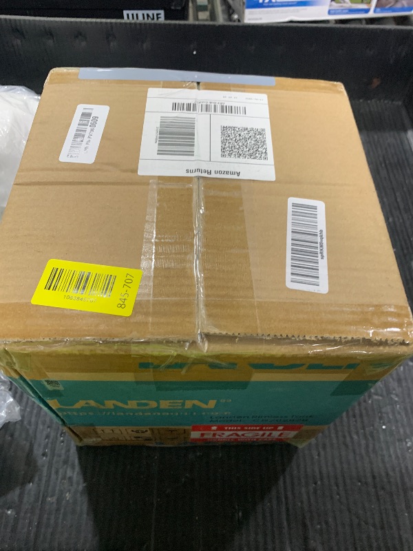 Photo 1 of LANDEN 20C 2 Gallon Cube Rimless Low Iron Clear Aquarium Tank, All Glass Aquarium,Small Betta Fish Tank,W7.8×D7.8×H7.8 in(20x20x20cm) 5mm Thickness with Nano Foam Leveling Mat