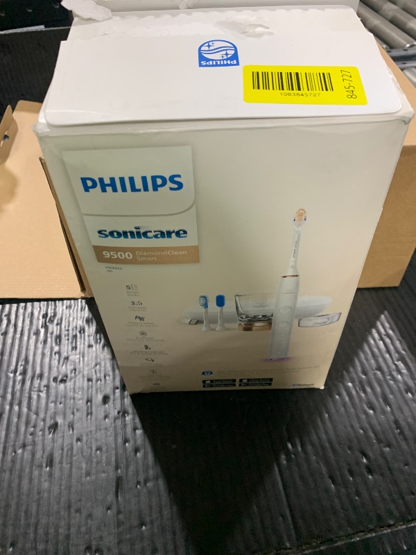 Photo 1 of Philips Sonicare DiamondClean Smart 9500 Electric Toothbrush, Sonic Toothbrush with App, Pressure Sensor, Brush Head Detection, 5 Brushing Modes and 3 Intensity Levels, Rosegold, Model HX9923/61