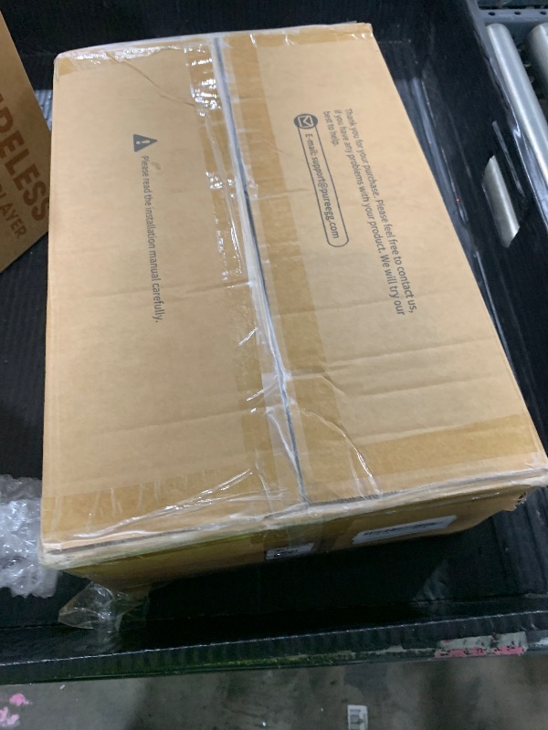 Photo 1 of **USED** Pureegg Metal Arch Backdrop Stand Set - Set of 2 (7.2ft/6.0ft), Gold Wedding Stand with Stable Base, Elegant Backdrop Cover for Party, Birthday, Baby Shower, Graduation, Easy to Assemble