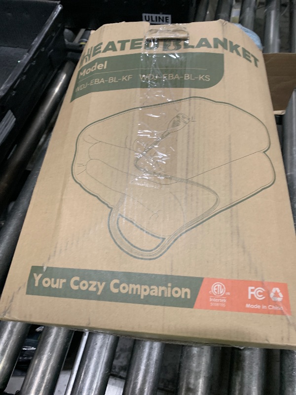 Photo 1 of **NONFUNCTIONAL** RALYSUN Electric Heated Blanket King Size 90"x100" - Dual-Sided with Microplush & Sherpa Fabric, 4 Heat Settings & 10 Hours Auto Off, Dual Controller, Machine Washable - Teal Green