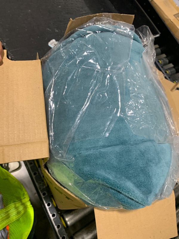 Photo 1 of **NONFUNCTIONAL** RALYSUN Electric Heated Blanket King Size 90"x100" - Dual-Sided with Microplush & Sherpa Fabric, 4 Heat Settings & 10 Hours Auto Off, Dual Controller, Machine Washable - Teal Green
