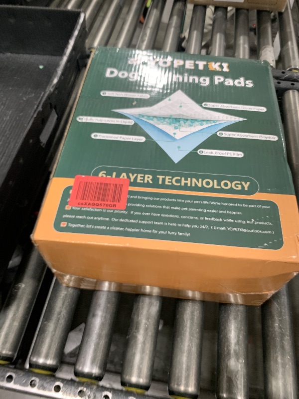 Photo 1 of 100 Count Dog Pee Pads Extra Large 28"x34", Super Absorbent X-Large 100 Pack Puppy Pads Leak-Proof & Quick-Dry Disposable XL Potty Pee Pads for Dogs, Puppies, Doggy