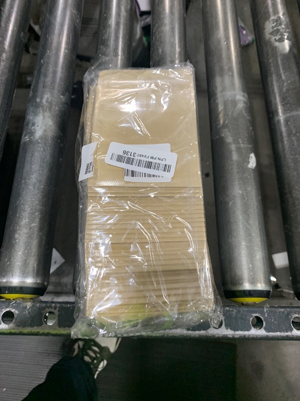 Photo 1 of 100 Pcs Stand Up Kraft Bags With Window Clear Resealable Food Storage (Kraft, 3.94×5.91 inch)