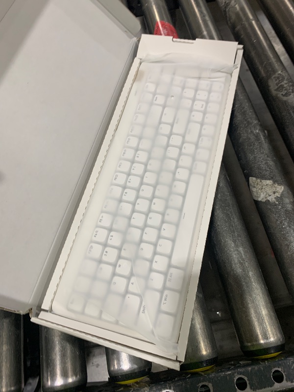 Photo 1 of Flow Lite 100 Keys Low Profile Mechanical Keyboard, Swappable Rechargeable Wireless Keyboard with 2.4G Receiver, Bluetooth and Wired Connection for Windows, Mac/ Specter Linear Switches (Off-white)