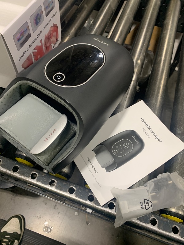 Photo 1 of **USED** Hand Massager with 9 Modes and 4 Heating for Hot and Cold Therapy Wrist Massager for Arthritis and Carpal Tunnel Relief, Hand Massager with Heat and Compression, Mother's Day Gifts, Black