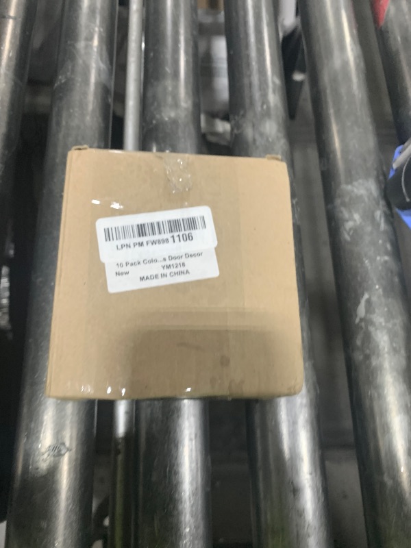 Photo 1 of 10 Pack Colorful Coat Wall Hooks Cute Kids Backpack Adhesive Hooks Wooden Coat Rack Wall Mount Candies Color Hook for School Office Hanging Bags Posters Key Towels Entryways Bathrooms Door Decor