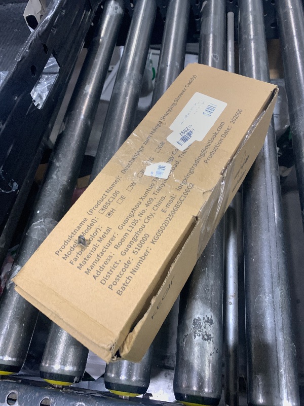 Photo 1 of  REINHARDT Shower Caddy Hanging for Handheld Showerheads Adjustable Split Shower Caddy, Rustproof Shower Organizer with Hooks for Razors Over the Head Caddy with Soap Holder Bathroom Accessories, Black 