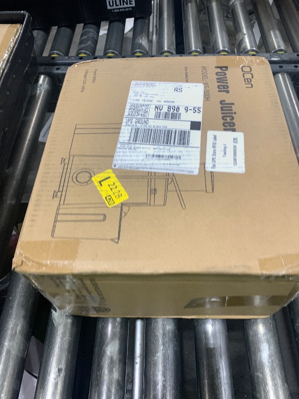 Photo 1 of Qcen Juicer Machine, 800W Centrifugal Juicer Extractor with Wide Mouth 3” Feed Chute for Fruit Vegetable, Easy to Clean, Stainless Steel, BPA-free (Black)