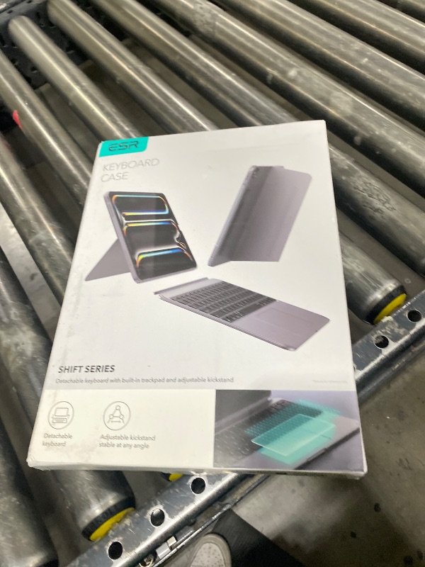 Photo 1 of ESR for iPad Pro 13" Case with Keyboard (M5/M4, 2025/2024), Magnetic Detachable Keyboard, Portrait/Landscape Modes, Large Click-Anywhere Trackpad, Backlit Keys, Shift Series, Dark Gray