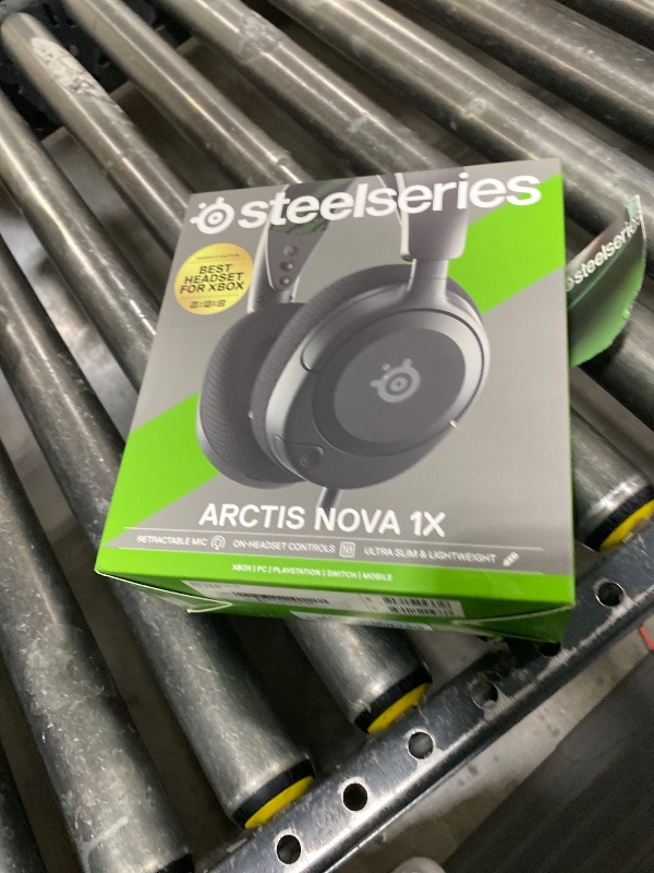 Photo 1 of SteelSeries Arctis Nova 1X Gaming Headset - Signature Arctis Sound - ClearCast Gen 2 Mic - Xbox Series X|S, PC, PlayStation, Switch, and Mobile