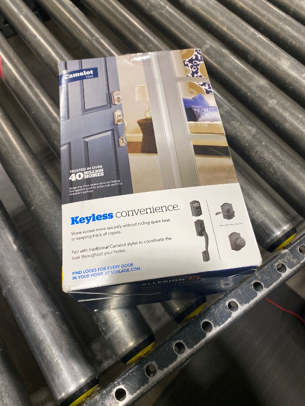 Photo 1 of Schlage BE365 V CAM 716 Camelot Keypad Deadbolt, Electronic Keyless Entry Lock, Aged Bronze