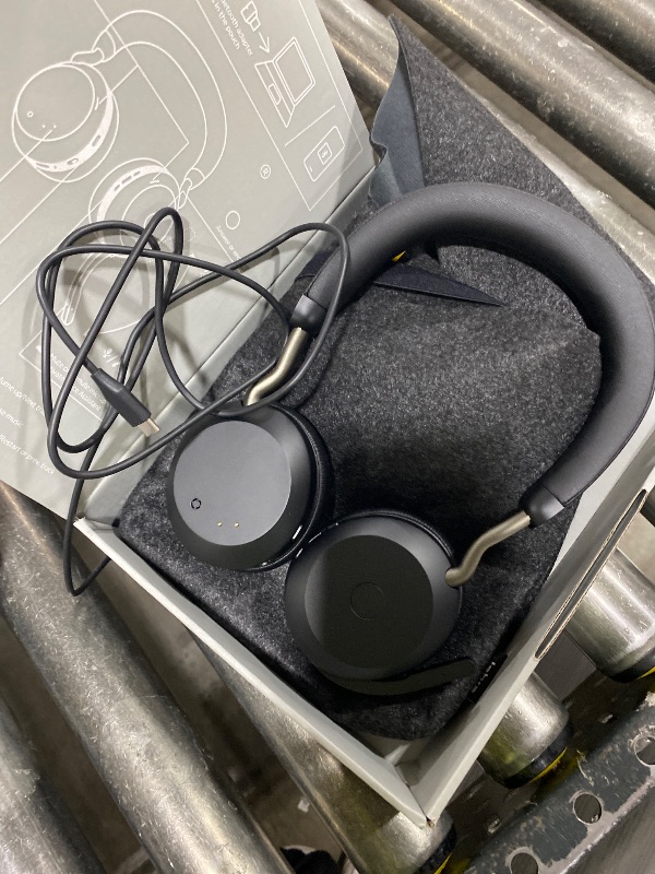 Photo 1 of Jabra Evolve2 75 PC Wireless Headset with 8-Microphone Technology - Dual Foam Stereo Headphones with Adjustable Advanced Active Noise Cancelling, USB-C Bluetooth Adapter and UC Compatibility - Black