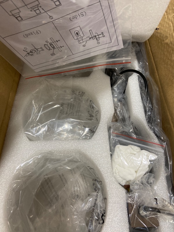 Photo 1 of Farmhouse Bathroom Vanity Light Fixtures, 3-Light Wood Bathroom Light Fixtures Over Mirror, Rustic Vanity Lighting with Glass Shade for Living Room, Bedroom, Hallway