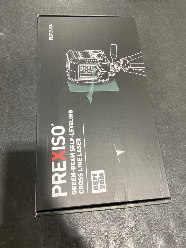 Photo 1 of PREXISO Laser Level with Tripod, 65Ft Self Leveling Cross Line Laser Level, Green Line leveler Tool for Hanging Pictures, Home Renovation with LED Indicator & 2 AA Batteries (31-1/2 inch Tripod)
