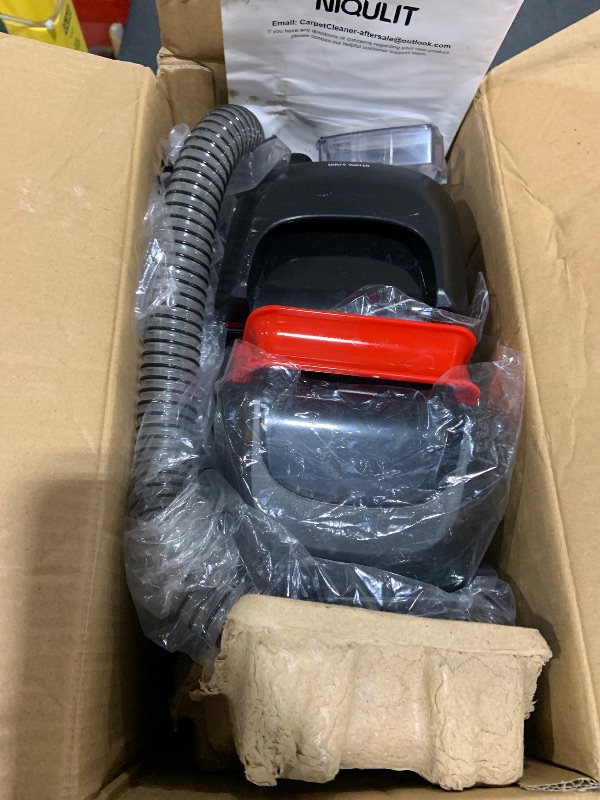 Photo 1 of Portable Carpet and Upholstery Cleaner, 15Kpa Spot Cleaner Machine for Pets, Furniture Cleaner for Sofa, Area Rugs, Couch and Car, Carpet Cleaning Machine with Dual Brush Heads & Self-Cleaning System