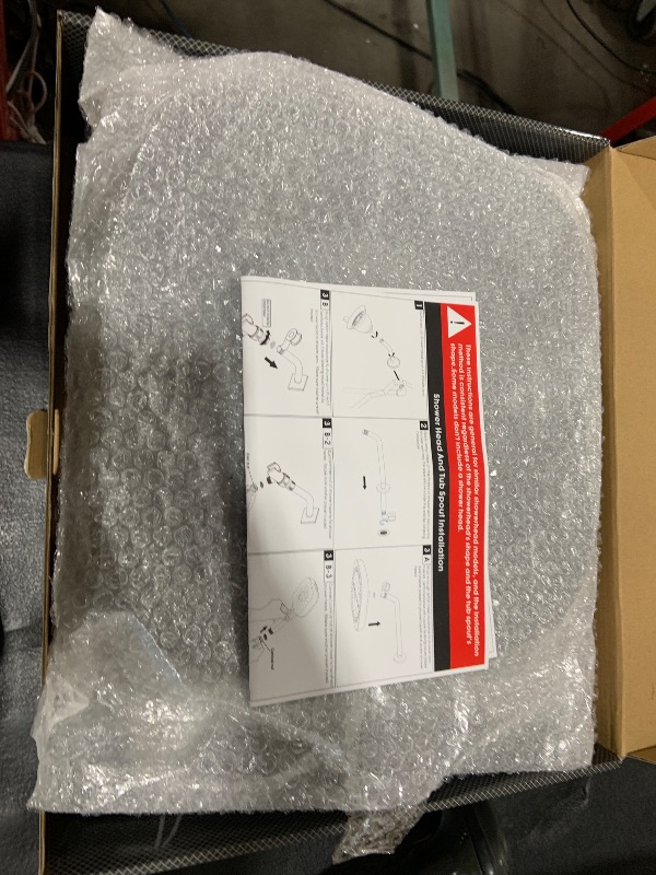 Photo 1 of Ultrimkit 12" Rainfall Shower Faucet Compatible with Delta 13/14 Series Tub Trim Kit, 3 Setting Shower Head, Shower Faucet System, Matte Black (Valve& Catridge Not Inclued)