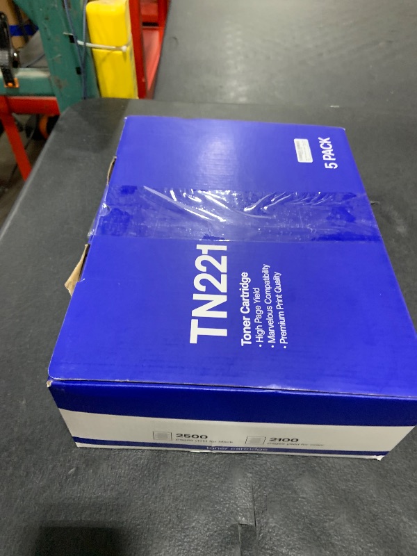Photo 1 of TN221 TN225 Toner Cartridge High Yield Replacement for Brother TN 221 TN 225 Compatible with MFC-9130CW HL-3170CDW HL-3140CW HL-3180CDW MFC-9330CDW (2 Black, 1 Cyan, 1 Magenta, 1 Yellow, 5 Pack)