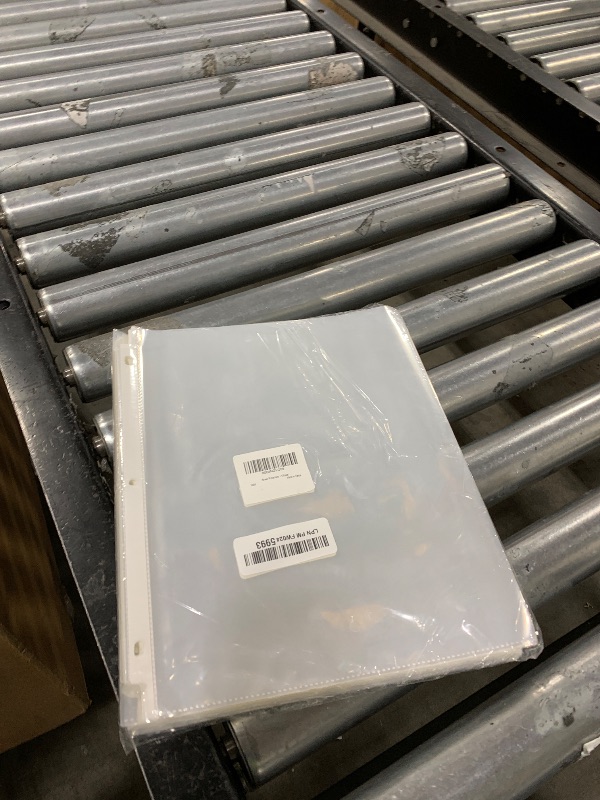 Photo 1 of 100 Pack Clear Sheet Protectors, 8.5 x 11 inch Page Protectors for 3 Ring Binder,Top Loading Paper Protector for Documents and Photos,Letter Size