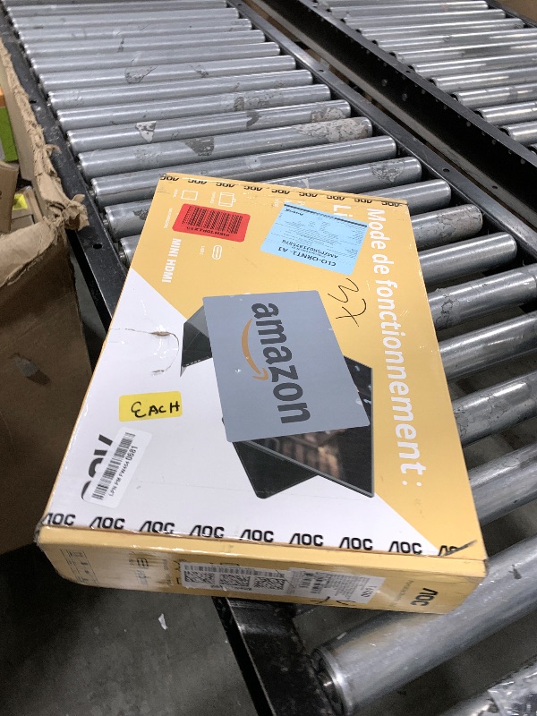 Photo 1 of **SELLING FOR PARTS**AOC 16T20 Portable Monitor 15.6" FHD 1080p IPS Display, USB-C, Mini HDMI, Built-in Speakers, Travel Monitor with Smart Cover, Compatible with Laptops, MacBook, Gaming Console Ready