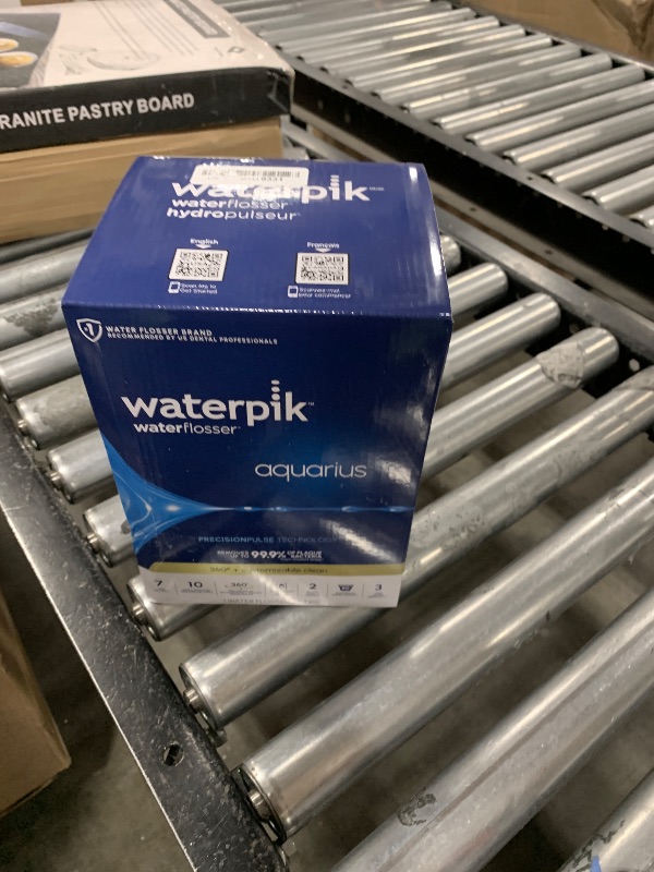 Photo 1 of Waterpik Aquarius Water Flosser For Teeth Cleaning, Gums, Braces, Dental Care, Electric Power With 10 Settings, 7 Tips For Multiple Users And Needs, ADA Accepted, Gray WP-667, Packaging May Vary