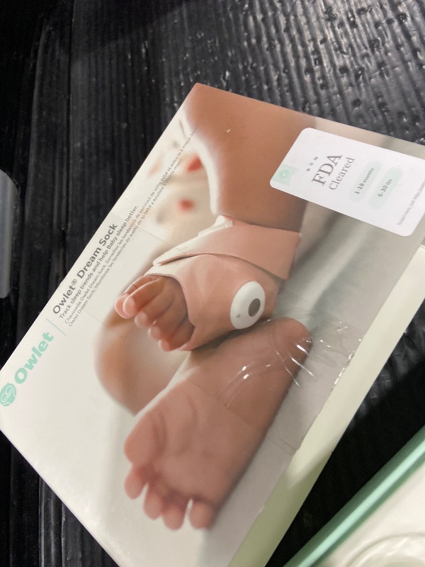 Photo 1 of Owlet Dream Sock - FDA-Cleared Smart Baby Monitor - Track Live Pulse (Heart) Rate, Oxygen in Infants - Receive Notifications - Dusty Rose