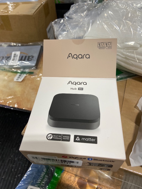 Photo 1 of Aqara Smart Home Hub M3 for Advanced Automation, Matter Controller, Thread Border Router, Features Zigbee, Bluetooth, Wi-Fi, PoE, IR, Supports Alexa, Apple HomeKit, SmartThings, Home Assistant, IFTTT