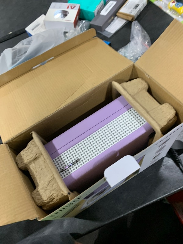 Photo 1 of Crosley CR3505A-LN Cruiser Retro Portable CD Player with Stereo Bluetooth Speakers and FM Radio, Lavender