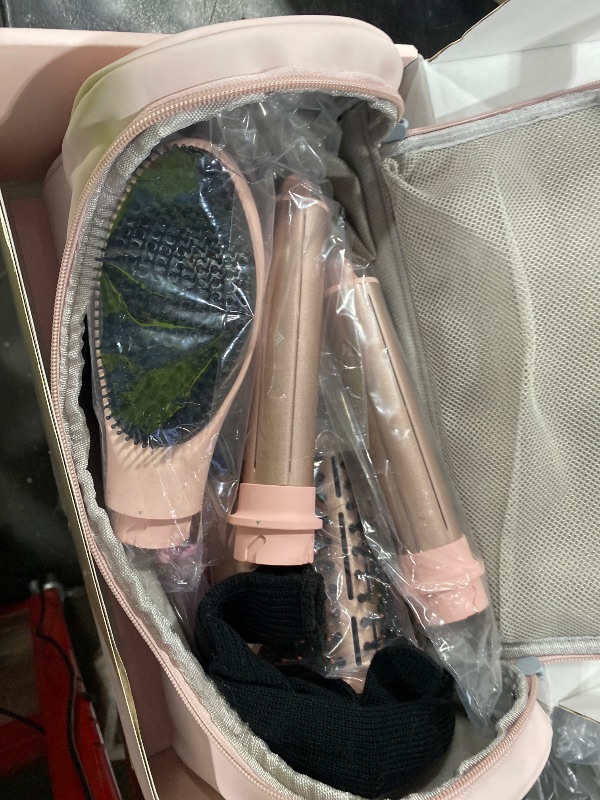 Photo 1 of MESCOMB 5 in 1 Hot Air Styler Wrap - High-Speed Hair Dryer, Volumizing Brush with Auto Curlers, Fast Drying & Frizz-Free Styling Straightening, No Heat Damage, Includes Travel Bag, Gift for Women