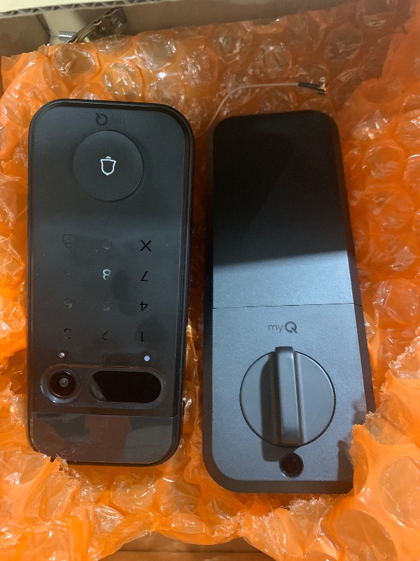 Photo 1 of myQ Secure View™ 3-in-1 Smart Lock with 2K HDR Video Doorbell Camera, Face Access, Fingerprint Access, PIN & App Control — Intelligent Entry with Built-in Camera, Color Night Vision & Two-Way Audio