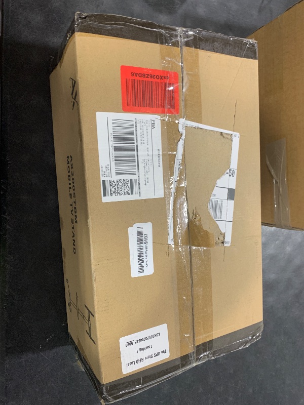 Photo 1 of AX WABER Mobile TV Stand for 23-60 Inch LCD LED Flat/Curved Panel Screen TVs, Rolling TV Cart Holds up to 88Lbs Portable Stand with Shelf Rolling Floor Max VESA 400x400mm