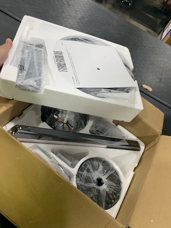 Photo 1 of TCL Ceiling Fans with Lights, 52 Inch Low Profile Ceiling Fan with Light and Remote Control, Flush Mount, DC Reversible Motor, Noiseless, 6 Speeds Ceiling Fan for Bedroom (Black)