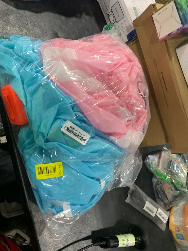 Photo 1 of IRETG Inflatable Baby Sumo Costume for Adults Funny Blow Up Costume for Baby Gender Reveal Party (Blue&Pink)