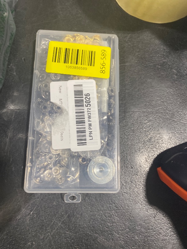 Photo 1 of 100 Sets Leather Snap Fasteners Kit, 10mm Snaps Button, Metal Snap Buttons Press Studs with 4 Install Tools 4 Colors for Leather Bag Clothes Jackets Jeans Wears Bracelets Fashion DIY Sewing