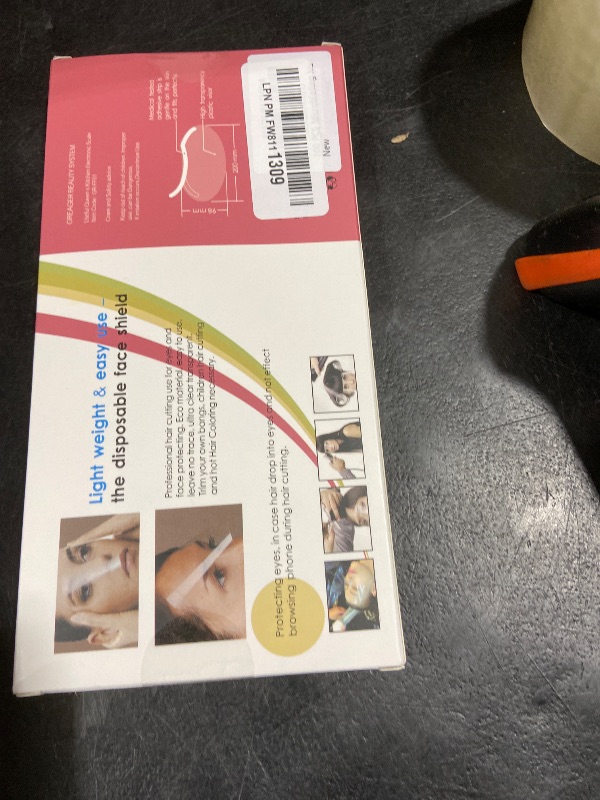 Photo 1 of 100 PCS Microblading Makeup Shower Face Shields Visors, Disposable Face Shields Masks for Hairspray Salon Supplies and Eyelash Extensions Eye Eyelid Surgery Aftercare