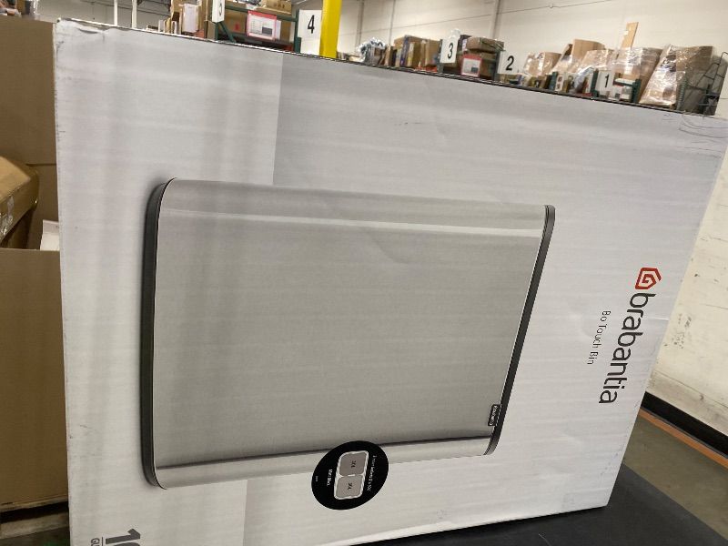 Photo 1 of Brabantia Bo Touch Top Kitchen Trash Can with Dual Compartments | Matt Black | 2 x 8 Gal Inner Buckets | Soft-Close Garbage Can, Light Touch Opening, Stay-Open Lid | Fits Against Wall | + Trash Bags