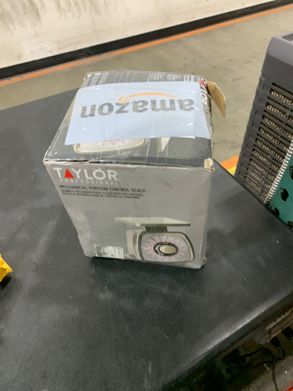 Photo 1 of Taylor Mechanical Portion Control Kitchen Scale, Food Scale for Precise Weight Measuring and Portion Control, Rotating Dial Tare Function, NSF, TS32 32OZ, Stainless Steel Platform