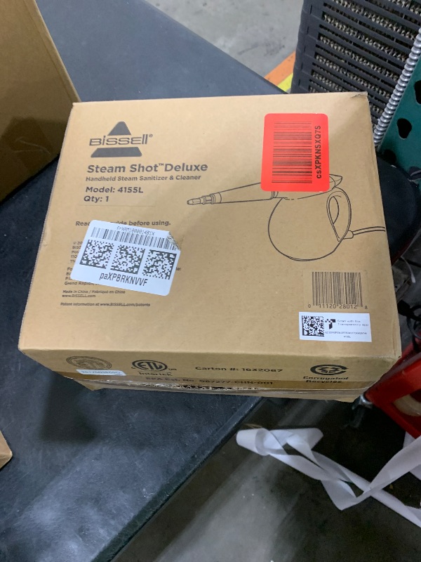 Photo 1 of BISSELL Steam Shot Deluxe handheld pressurized steamer for maintenance cleaning with 10 cleaning tools