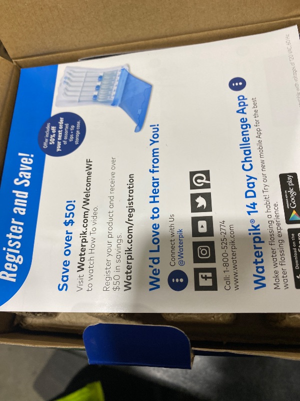 Photo 1 of Waterpik Aquarius Water Flosser For Teeth Cleaning, Gums, Braces, Dental Care, Electric Power With 10 Settings, 7 Tips For Multiple Users And Needs, ADA Accepted, Black WP-662, Packaging May Vary