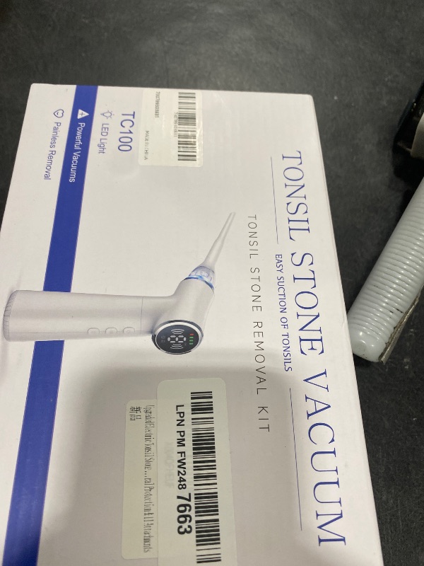 Photo 1 of Upgraded Electric Tonsil Stone Remover – High-Precision & Painless Cleaning, Food-Grade Material, 6 Suction Levels | Tonsil Stone Removal Kit with LED Light, Oral Protection & 11 Attachments