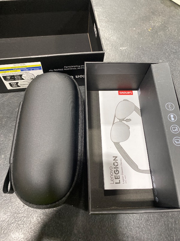 Photo 1 of Lenovo Legion Glasses Gen 2 - Micro-OLED Personal Wearable Monitor for Gaming & Movies, FHD 120Hz Plug-and-Play Display for Lenovo Legion Go & USB-C Devices, High-Fidelity Audio & Privacy