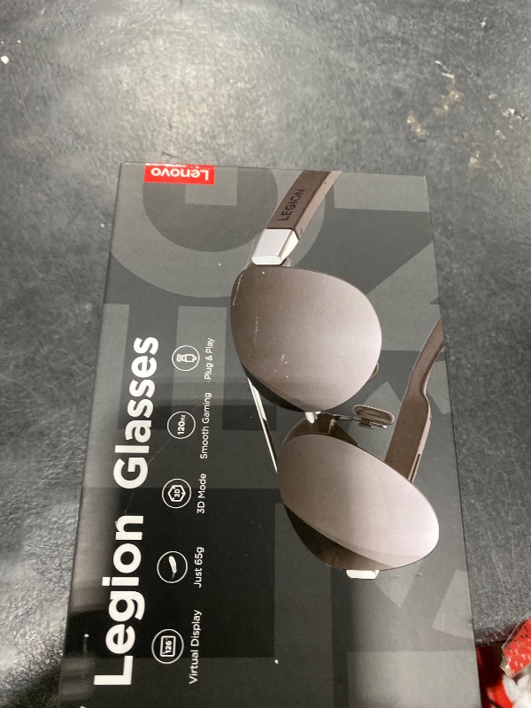 Photo 1 of Lenovo Legion Glasses Gen 2 - Micro-OLED Personal Wearable Monitor for Gaming & Movies, FHD 120Hz Plug-and-Play Display for Lenovo Legion Go & USB-C Devices, High-Fidelity Audio & Privacy
