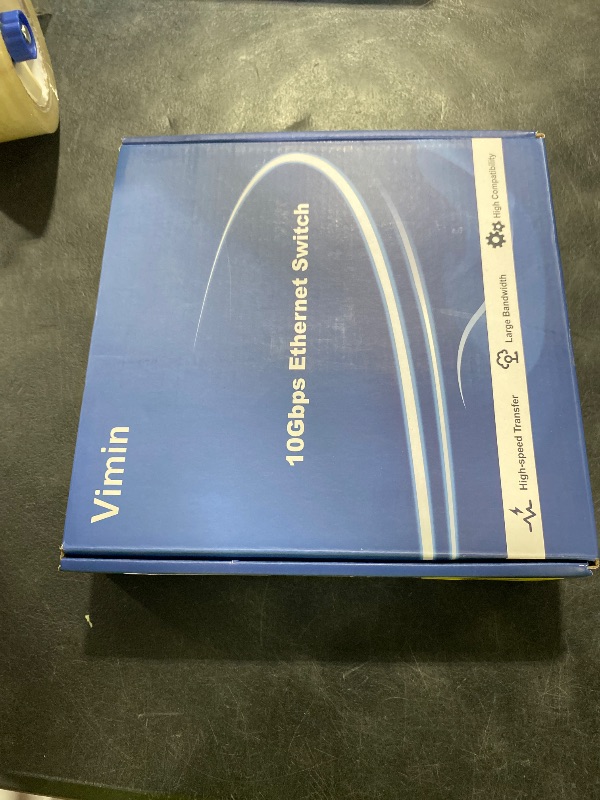 Photo 1 of 5 Port 10G Ethernet Switch,10Gbe Network Switch with Base-T RJ45 Port Support 100M/1000M/2.5G/5G/10G Speed Auto-Negotiation, 100Gbps Switching Capacity, Plug & Play for 10G NAS, PC, NIC, WiFi7 Router