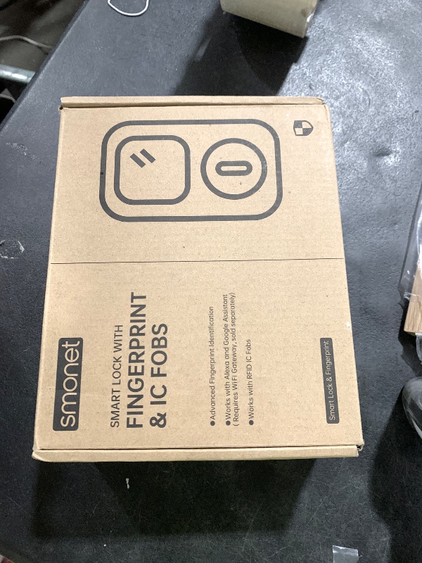 Photo 1 of Keyless Entry Door Lock - Fingerprint Smart Deadbolt: SMONET Smart Biometric Deadbolt, Electronic Touchscreen Keypad Digital Door Lock with Code, ?Work with Alexa for Homes and Hotel Oil Rubbed Bronze