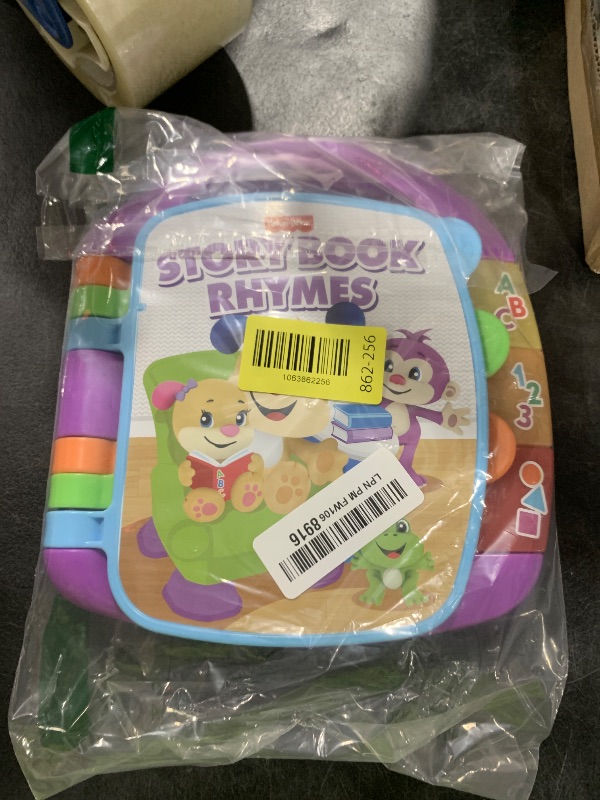 Photo 1 of Fisher-Price Baby Learning Toy Laugh & Learn Storybook Rhymes Musical Book with Lights & Sounds for Infants Ages 6+ Months